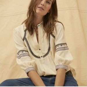 BA&SH Plume Top- Ecru